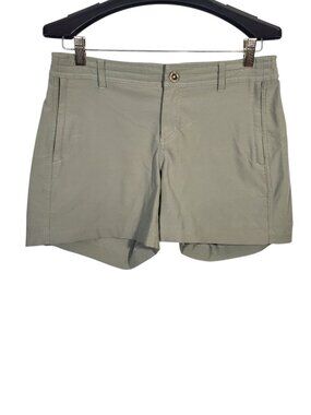 Kuhl Trekr Shorts Women's 6 Taupe Khaki Hiking Fishing UPF-50 Nylon Blend